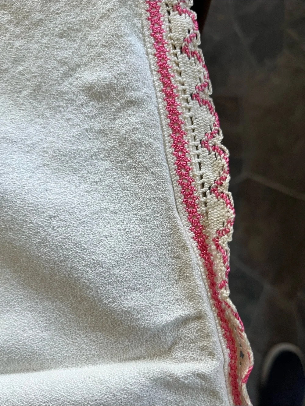 Handmade vintage hand